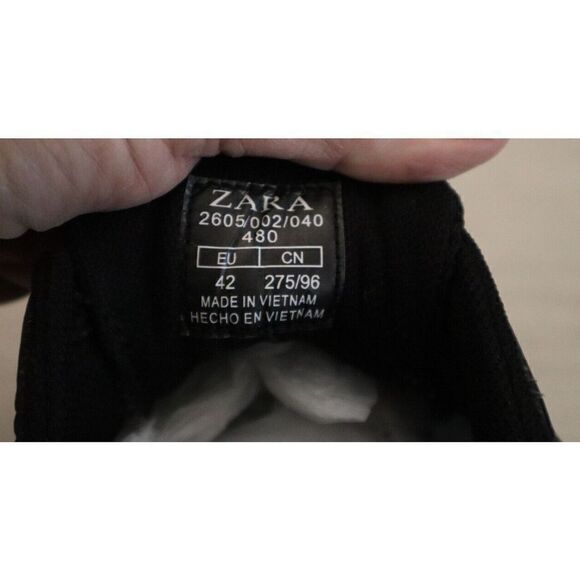 Zara 2605/005/040/480 Men' Sz 42 US 8 Black/Blue Basic Stylish Sneakers - Picture 8 of 8